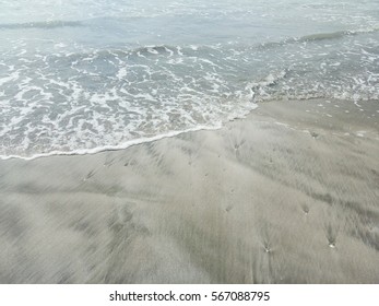 sand,shell and wave at beach