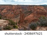 Sandstone Erosion, Tall Red Rock (Spider Rock), Canyon de Chelly National Monument