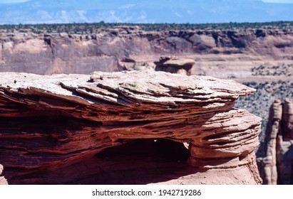 Sandstone Layers In The Canyon, USA