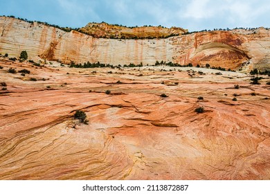 Sandstone Layers In Zion National Park