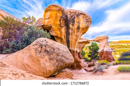 Sandstone In Red Rock Canyon Desert