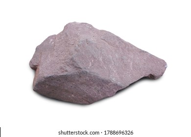 Sandstone Rock Isolated On A White Background.