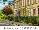 Sandstone terraced house in Hamilton Drive, west end in Glasgow.