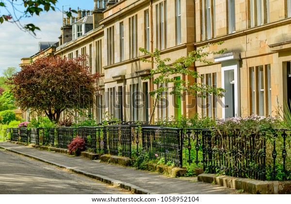Sandstone terraced house in Hamilton Drive, west
end in Glasgow.