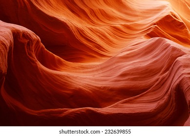 Sandstone Texture Inside Lower Antelope Canyon Arizona