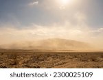 Sandstorm Over Mesquite Flats In Death Valley National Park