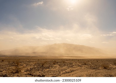 Sandstorm Over Mesquite Flats In Death Valley National Park - Powered by Shutterstock