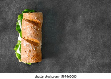 Sandwich With Avocado And Chees Feta