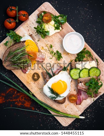 Similar – Foto Bild Hähnchenspieße mit Zucchini und Paprika zubereiten