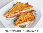 sandwich toast grilled with cheese and tomatoes