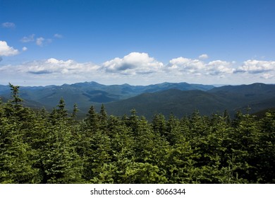 The Sandwich Wilderness Range In Summer In Horizontal Perspective