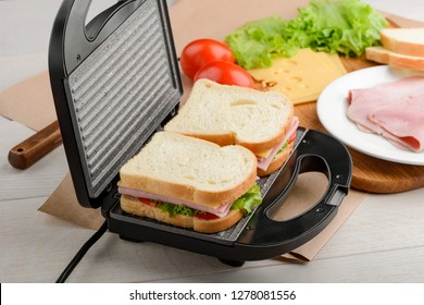 Sandwiches In A Panini Press