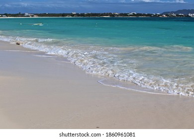 Sandy Beach In Anguilla Island 