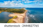 Sandy beach on the Atlantic Ocean. Cavendish, Prince Edward Island, Canada.