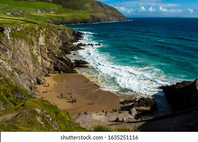 Sandy Beach On Slea Head In Ireland