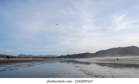 Sandy Beach At Seaside Oregon