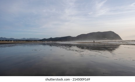 Sandy Beach At Seaside Oregon