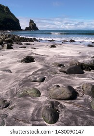 Sandy beach at Talisker Bay, Isle of Skye, Scotland, UK