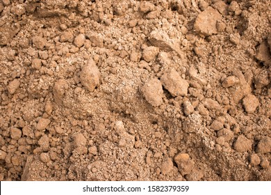 Sandy loam soil background. Crumbly soil abstract background texture for pattern, graphic design, print, abstract web design backgrounds, wallpaper or banner template - Shutterstock ID 1582379359