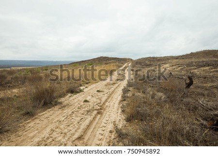 sandy road