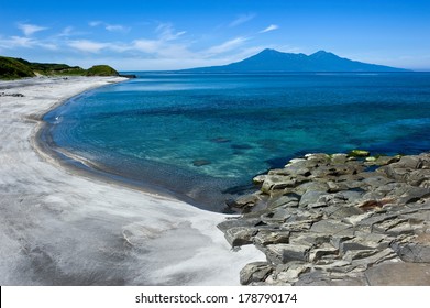 The Sandy Sea Coast. Kuril Islands.