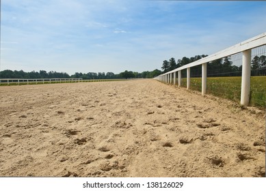 A Sandy Southern Horse Race Track.