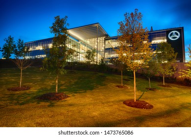 SANDY SPRINGS, GA- Aug. 7, 2019: Mercedes-Benz USA Headquarters In Sandy Springs, GA, On Aug. 7, 2019. The Headquarters Was Relocated To Georgia In 2018 From New Jersey. 