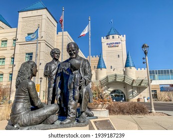 Sanford Health Main Campus, Sioux Falls, South Dakota, USA: 3-2021:  Children's Hospital Castle Of Care