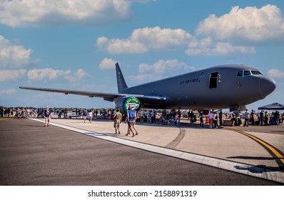 SANFORD, UNITED STATES - Oct 16, 2021: A Huge US Military Aircraft On 2021 Orlando Air And Space Show