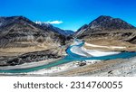 Sangam View Point Ladakh - Zanskar Indus Confluence