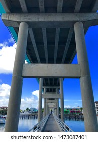 Sanibel Causeway In The Blue Sky