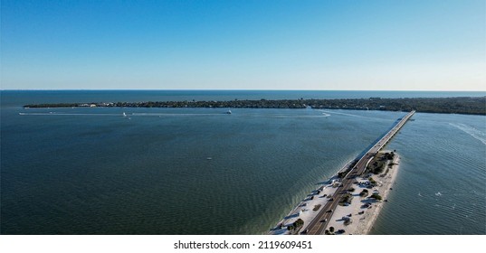 Sanibel Island Causeway Drone Shot