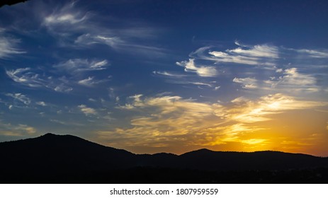 Sanjay Gandhi National Park View From Thane During Sunset