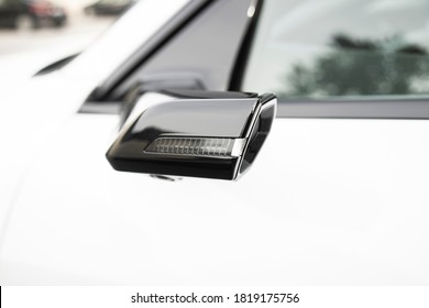 Sankt-Petersburg, Russia - September 20 2020: New Audi E-tron Rearview  Camera Mirror