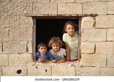 Sanliurfa, Turkey / 2019: Eyyübiye District. The Daily Life Of Syrian Refugee Children.