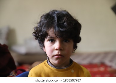 Sanliurfa, Turkey. January 2021. Harrani District. Syrian Refugee Children In Urfa.