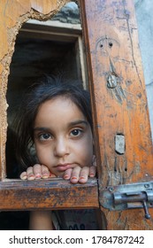 Sanliurfa, Turkey - July 2020: Haliliye County / Syrian Refugee Children.