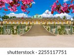 Sanssouci palace and park in spring, Potsdam, Germany