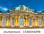 Sanssouci Palace, the summer palace of Frederick the Great, King of Prussia, in Potsdam near Berlin, Germany