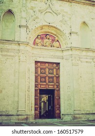 Sant Agostino Michelozzo, Montepulciano In Tuscany, Italy Vintage Look