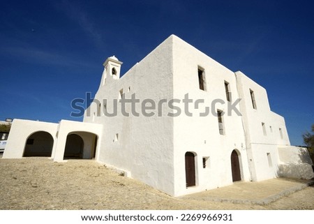 Sant Rafel de Forca (Sant Rafel de Sa Creu), church (18th century).Ibiza Pitiusas Islands.Baleares.Spain.