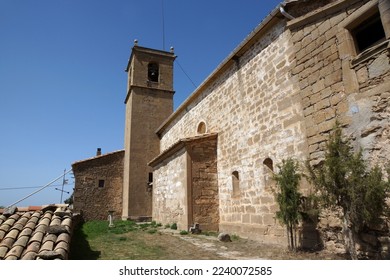 Sant Serni de Besora, XVII century church, Lleida, Catalonia, Spain - Shutterstock ID 2240072585