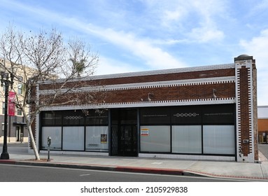 SANTA ANA, CALIFORNIA - 12 JAN 2022: The Orange County Center For Contemporary Art (OCCCA) Building In Downtown Santa Ana.