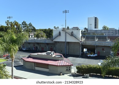 SANTA ANA, CALIFORNIA - 9 MAR 2022: Santa Ana Stadium, Also Known As Eddie West Field Or The Santa Ana Bowl, Is A City-owned 9,000 Person Stadium Located In Downtown Santa Ana. 