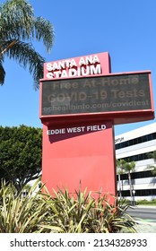 SANTA ANA, CALIFORNIA - 9 MAR 2022: Sign At The Santa Ana Stadium, Also Known As Eddie West Field Or The Santa Ana Bowl, Is A City-owned 9,000 Person Stadium Located In Downtown Santa Ana. 