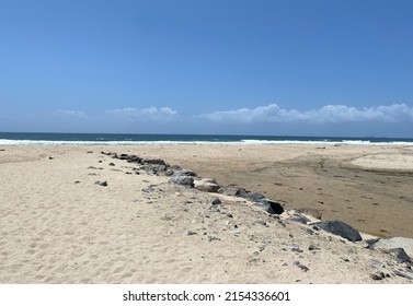 The Santa Ana River Wash At Huntington Beach