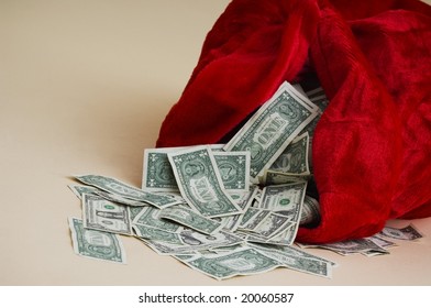 Santa Bag Full Of Money