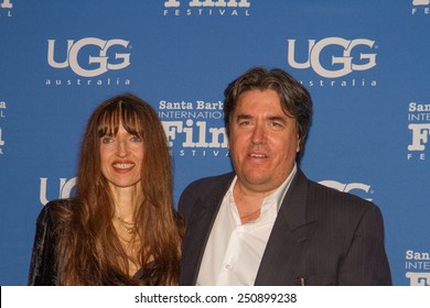 SANTA BARBARA, CA - February 07, 2015: Writers Bettina Gilois And Christopher Cleveland Attend The Closing Night Screening Of McFarland, USA At The 30th Santa Barbara International Film Festival