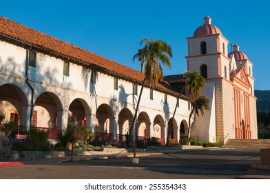 SANTA BARBARA - FEBRUARY 14: The Santa Barbara Mission Church In Santa Barbara, California
