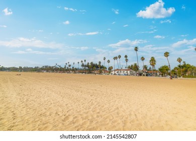 Santa Barbara West Beach On A Sunny Day. California, USA